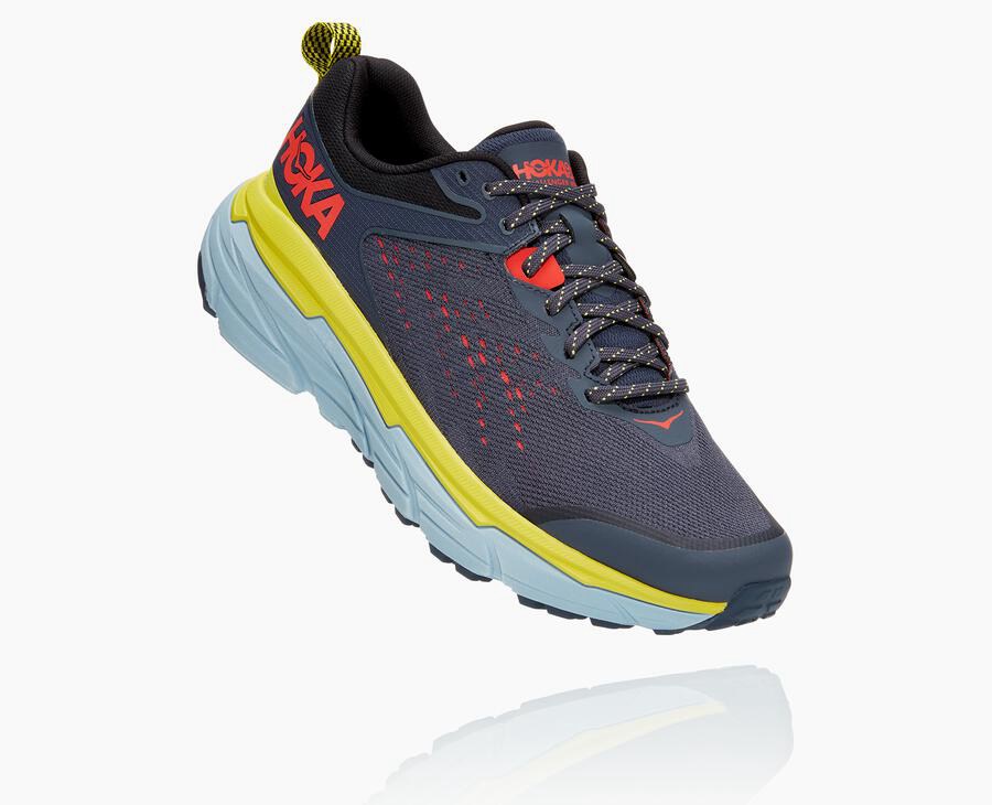 Trail Shoes Mens - Hoka One One Challenger ATR 6 - Blue - YKXIORW-18